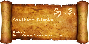 Szeibert Bianka névjegykártya