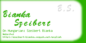 bianka szeibert business card